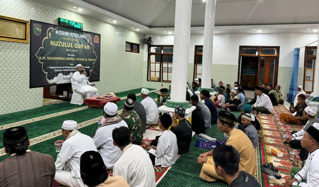 Peringati Nuzulul Quran Kasdim Jayawijaya Jadikan Al Quran Sebagai